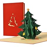 Weihnachtskarte 3D Pop Up mit Umschlag; weihnachtliche Grußkarte, edel und elegant für Geld oder Geldgeschenk, für Firmen und Unternehmen geeignet I W30