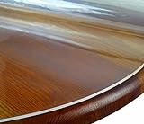 Transparente Dicke PVC Folie RUND Dicke & Größe wählbar Rund 120 cm 1 mm abwaschbare Tischdecke Schutztischdecke