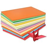 100 Blatt farbiges A4-Papier, gemischtes A4-Kopierpapier, handgemachtes Origami, farbiges Kopierpapier A4, Bastelpapier für Kinder und Erwachsene, bunte Projekte