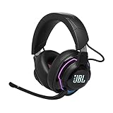 JBL Quantum 910 Over-Ear Gaming Kopfhörer – Wireless 2,4 GHz, Bluetooth 5.2 und 3,5 mm Klinke – Mit Head-Tracking-Funktion, ANC und 39 Stunden Akkulaufzeit – Schw