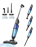 Aspiron Handle Vacuum Cleaner with Cable Handheld Vacuum Cleaner 600 W 20000 Pa Powerful Suction Power and 10 m Power Cord 5-in-1 Small Vacuum Cleaner with Filter Long Running Time for Hard Floors