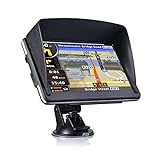 GPS-LKW-Navigator 7-Zoll-GPS-Navigator-tragbarer Navigator 8 GB-256MB + Sunshade GPS-Navigationsgerät Karten LKW-Auto Auto-Touch-Bildschirm (Size : Bluetooth 8G 256MB)