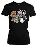 Stein Papier Schere Echse Spock Herren Damen Girlie T-Shirt | Big Bang Theory Fanartikel - Sheldon t-Shirt - Big Bang Theory Tshirt Damen | M3 (L)