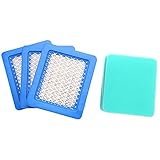 BEAUY 3Er Pack 491588S Luftfilter mit Vorfilter für Briggs und Stratton 491588 493537 493537S, Toro 20332, Craftsman 33644, Performance für SchubrasenmäHer