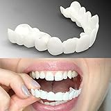 Giural Zahnblende zum Aufstecken für obere und untere Zähne, falsche Zähne, perfektes Lächeln, Bequeme Passform, Flexible Zahnspange, Weißen der Zähne