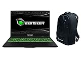 Monster Abra A5 V15.9.1 15.6 Zoll 120HZ Gaming Laptop, Intel Core i5 10500H Turbo Boost 4,5GHz, NVIDIA GeForce 4GB GTX-1650 Refresh, 16GB RAM, 512GB SSD, 2,1kg, Win10 Home, Gamer Rucksack geschenkt
