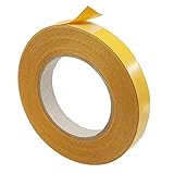 Kleberino Klebeband doppelseitig dünn | handreißbar | stark und permanent klebend | Universalklebeband für fast alle Untergründe in Industriequalität (6mm x 10 m)