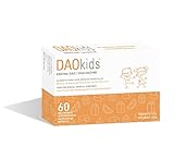 DAOkids - Nahrungsergänzungsmittel von DAO-Mangel / Histaminintoleranz - Für Kinder ab 3 Jahren - 60 Magensaftresistente Mini-Tabletten - DAO-Enzym