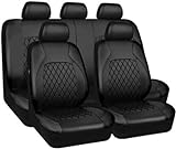 ORAWLE Auto Sitzbezüge Universal Full Set Zubehör für DS DS Ds3 Ds4 Ds6 Ds4S Ds5 Autozubehör: schwarz