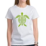 CafePress Kiwi Celtic Turtle Classic T-Shirt Gr. M, weiß