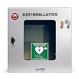 MedX5 Defibrillator (AED) Außen-Wandkasten, Universal mit Alarmen, Belüftung, Heizung und Beleuchtung