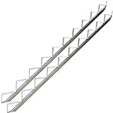 10 Stufen Treppenrahmen Stahl-Treppenwange Treppenholm Geschosshöhe 186cm Verzinkt/Ideal für den Einsatz im Innen und Außenbereich