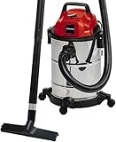 Einhell Nass-Trockensauger TC-VC 1820 S (1250 Watt, Edelstahlbehälter 20l, Blasanschluss, 4 Rollen, Schlauchsystem Ø36mm inkl. Saugschlauch + Verlängerung, Kombidüse + Filter), Schw