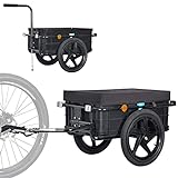 Tiggo VS Plus Fahrrad Lastenanhänger & Handwagen mit 70 Liter Transportbox Fahrradanhänger Transportanhänger 20317