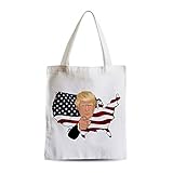 fabulous Große Einkaufstasche Tragetasche Donald Trump Onkel Sam Cartoon Humor USA