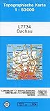 TK50 L7734 Dachau: Topographische Karte 1:50000 (TK50 Topographische Karte 1:50000 Bayern)
