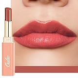 Oulac Lippenstift und Lip Balm, Aprikose Lippenpflege Lippenstift, Pflegend, Saftig und Glänzend, Lang Anhaltende Feuchtigkeit und Glanz für Trockene und Rissige Lippen, Vegan (16) Apricot C