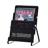 Thick Display Display Frame 3 Slot Wall Mounted Magazine Rack Holder for Office and Tradeshow Lightweight and Portable Easy to Move (Color : White) (Black)