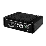 AIOPCWA Firewall Micro Appliance Mini PC Dual 10GbE SFP+, Core i3 N305 10Gigibit, 2 Port i226V 2.5GbE LAN, Support Winos OPNsense, Type-C, TF Slot, DDR5 8GB RAM 128GB NVMe SSD