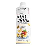 Best Body Nutrition Vital Drink ZEROP - Pfirsich-Maracuja, Original Getränkekonzentrat - Sirup - zuckerfrei, 1:80 ergibt 80 Liter Fertiggetränk, 1000 ml