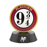 Harry Potter 3D Leuchte Icon Light Platform 9 3/4 schwarz/weiß/rot, bedruckt, aus Kunststoff, in Geschenkverpackung.