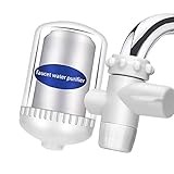 TANGER Wasserfilter Wasserhahn,Großer Durchfluss Wasserhahn Filter Für Zuhause, Küche, Aktivkohle Wasserfilter Für Wasserhahn,Mit Keramikfilter