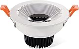 SSDDLZEQ Robuste Beleuchtung LED Einbaustrahler Einbauleuchten für Badezimmer Einbaustrahler Set integrierte Downlights 6W warmweiß (Warm Yellow)