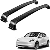 WangjunF Dachgepäckträger Querträger für Tesla Model Y 2020 2021 2022 Anti-Diebstahl Gewidmet Bars,Auto Rails Rack Aluminium Top Gepäckträger für Fracht Gepäck Kajak F