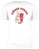 Outfitfaktur Döner Kebab - Weißes Herren T-Shirt - Größe S