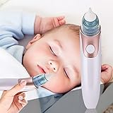 XINXI Elektrischer Nasensauger, Tragbarer Rotzsauger für Kleinkinder elektrisch, Baby-Aspirator Baby-Nasen-Absauggerät Schleim-Entferner Baby-Nasen-Verstopfungs-Entlastung für Kleinkinder