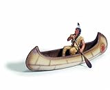Schleich 42013 - Indianer, Kanu mit Fig