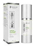 NOURISH Anti Aging Gesichtscreme Feuchtigkeitscreme mit Hyaluronsäure, Jojobaöl, Squalan - tägliche Behandlung für weiche, glatte, strahlende Haut 30ml/1oz