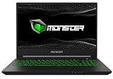 Monster Abra A5 V17.1.1 15.6 Zoll 144Hz Gaming Laptop, Intel i5-11400H-2,70GHz Turbo Boost 4,5GHz, NVIDIA GeForce RTX3050 Max P, 16GB RAM, 1TB M2 SSD, Windows 11, Gamer Laptop Rucksack geschenkt