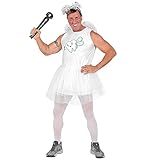 MIMIKRY Lustiges Zahnfee Herren-Kostüm Kleid Flügel Kopfschmuck JGA Junggesellenabschied, Größe:M/L