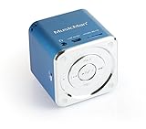 MusicMan Mini Soundstation (MP3 Player, Stereo Lautsprecher, Line In Funktion, SD/microSD Kartenslot) blau