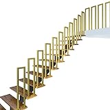 ZRN Badewannengriff Handläufe für Innen- und Außentreppen, Metall-Schmiedeeisen-Treppengeländer mit Installationssatz, Gold