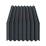Onduline Easyline Dachplatte Wandplatte Bitumenwellplatten Wellplatte 9x0,76m² - schwarz