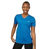 Women Workout T-Shirt, Breathable Fitness Top (Blau, M)