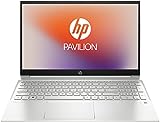 HP Pavilion Laptop 15,6 Zoll FHD Display, (AMD Ryzen 5 5500U, 8GB DDR4 RAM, 512GB SSD, AMD Grafik, Fingerabdrucksensor, Windows 11, QWERTZ Tastatur) Silber