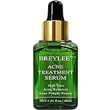 Acne Treatment Serum, BREYLEE Tea Tree Oil Clear Skin Serum for Clearing Severe Acne, Breakout, Remover Pimple and Repair Skin (40ml, 1.41fl oz)