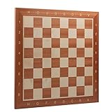 Klassisches Schachbrett | Master of Chess | Inarsia Brett 44 cm | Professionelles Mahagoni - Sycamore Turnier Schachbrett Holz Hochwertig NO.4