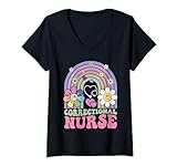 Damen Cute Correctional Nurse Nursing School Future Nurse T-Shirt mit V-Ausschnitt