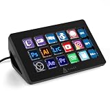 AJAZZ AKP153 Studiodeck, Stream-Controller, 15 Makrotasten, Seitenbildschirm, auslösen von Aktion in Software wie OBS, Twitch, YouTube und mehr, für Content Creators, Streaming, Gaming,Mac/PC, Schw