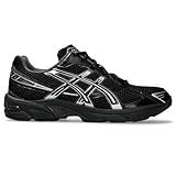 ASICS Gel-1130 Herren-Sneaker, Schwarz/Silber, 44.5 EU