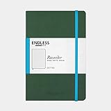 Endless Recorder Tomoe River Notizbuch, A5, Waldhimmel (grün), 192 Seiten, gepunktet