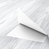FunStick 15 Stück PVC Selbstklebend Bodenbelag 90 x 15CM Vinylboden Grau Holzoptik Bodenfliesen Selbstklebend Fußboden Renovierung Dünn Fliesen für Küche Wohnzimmer Wasserdicht Verschleißfest