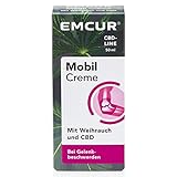 Emcur® Mobil Creme mit Weihrauch und 100% synthetischem CBD | Bei Gelenkschmerzen und Gelenkbeschwerden | CBD-Creme| Pflegende Gelenk-Creme mit Cannabidiol | 50 ml
