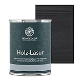 Lignocolor® Holzlasur (750ml Anthrazit Grau) schützende Lasur für Außen & Innen Wasserbasis