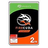 Seagate FireCuda Gaming, hybride interne Festplatte 2 TB SSHD, 2.5 Zoll, SATA 6 Gb/s, silber, FFP, Modellnr.: ST2000LXZ01