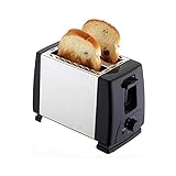 Toaster 2 Slice Wide Slot, 6 Browning-Einstellungen, poliertes Edelstahlgehäuse nicht heißer Toaster 3 Funktionen abbrechen, aufwärmen, auftauen Toaster